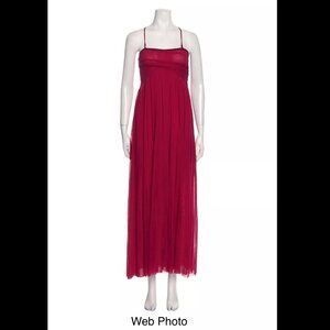 FUZZI Jean Paul Gaultier Soleli Mesh Pink Maxi Dress - XXS - Beautiful Condition